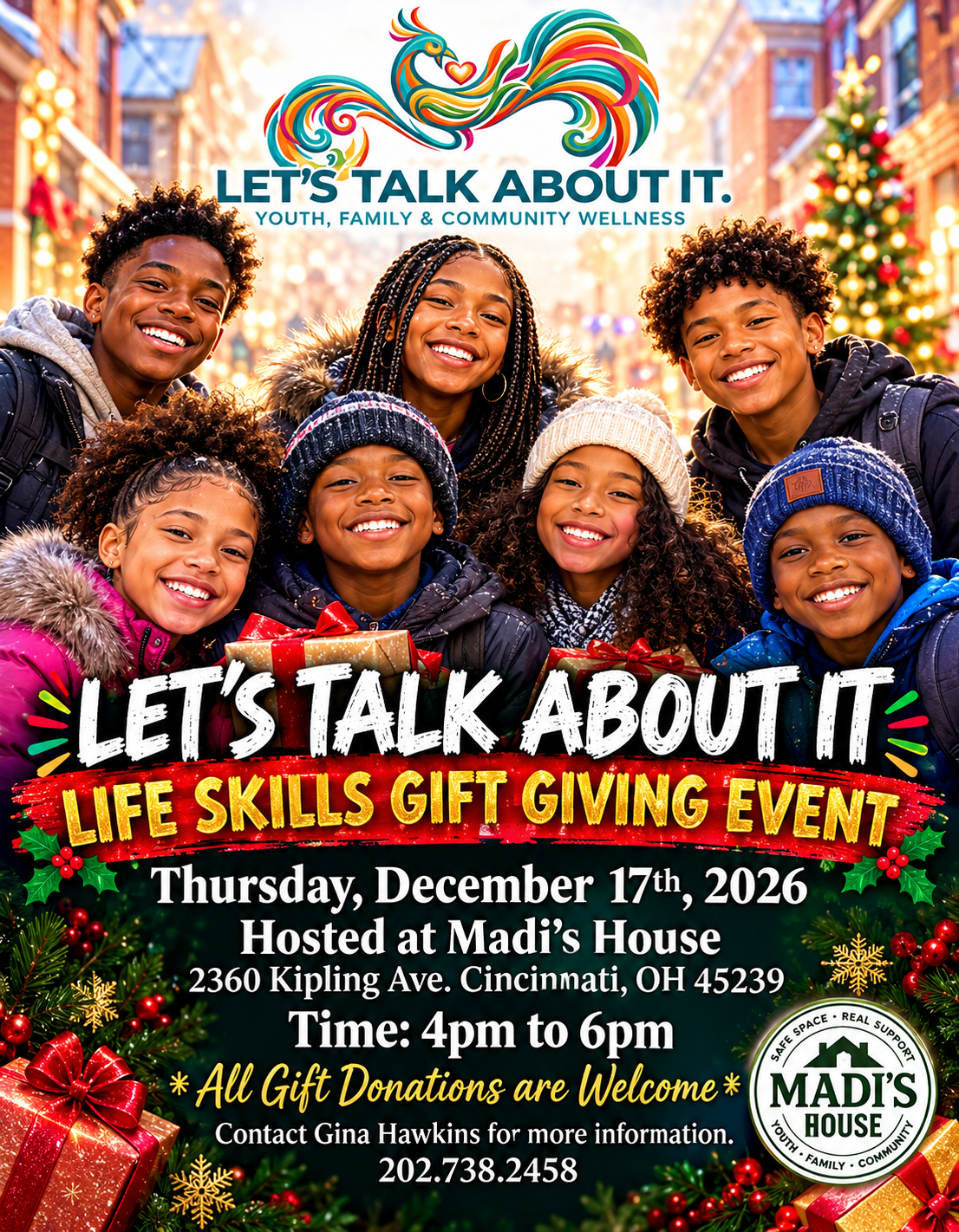 Life Skills Gift Giving Event flyer